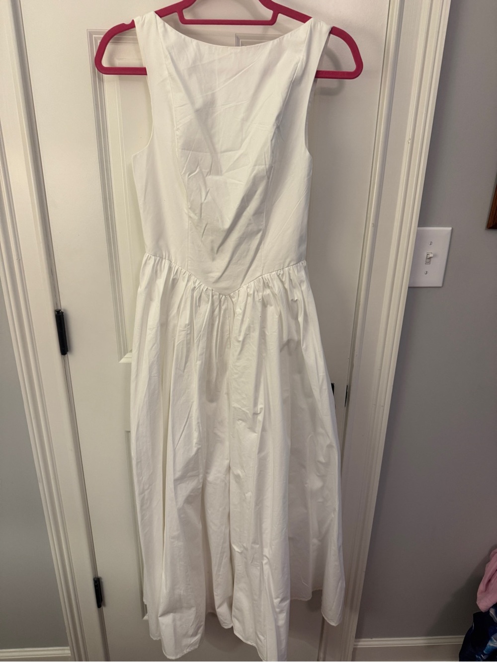Women's White Sleeveless Maxi Dress - Classic A-Line
